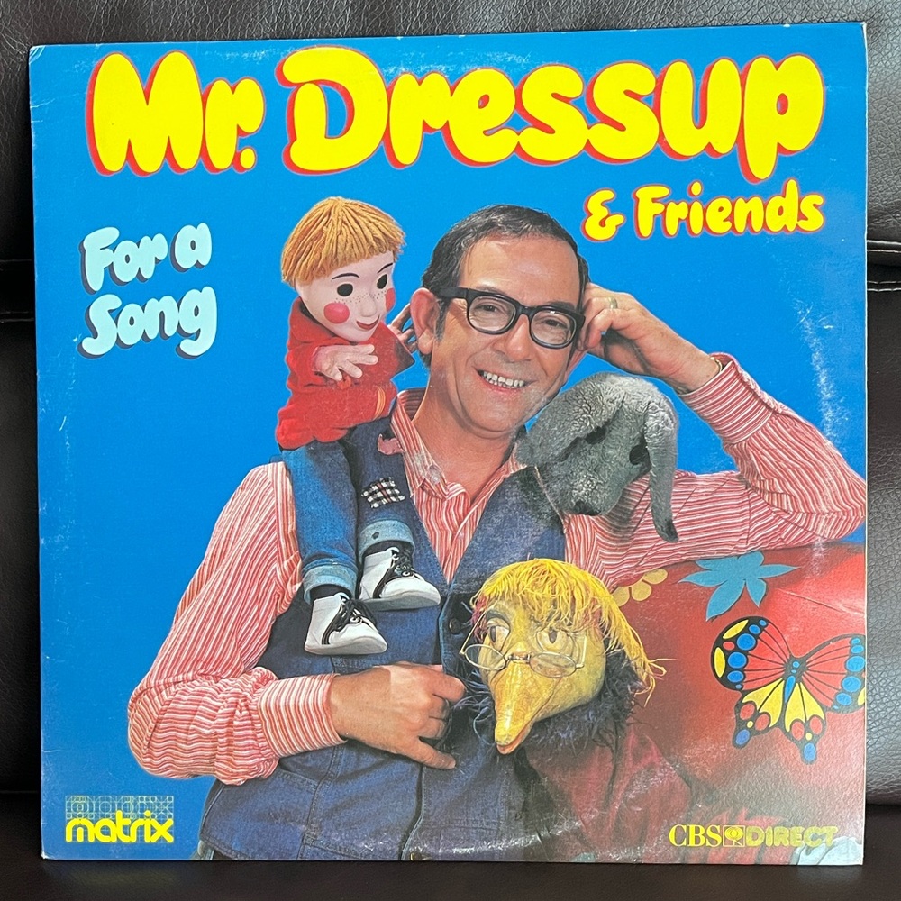 Vtg 1979 MR. DRESSUP & FRIENDS Album FOR A SONG Vinyl RECORD Dress Up